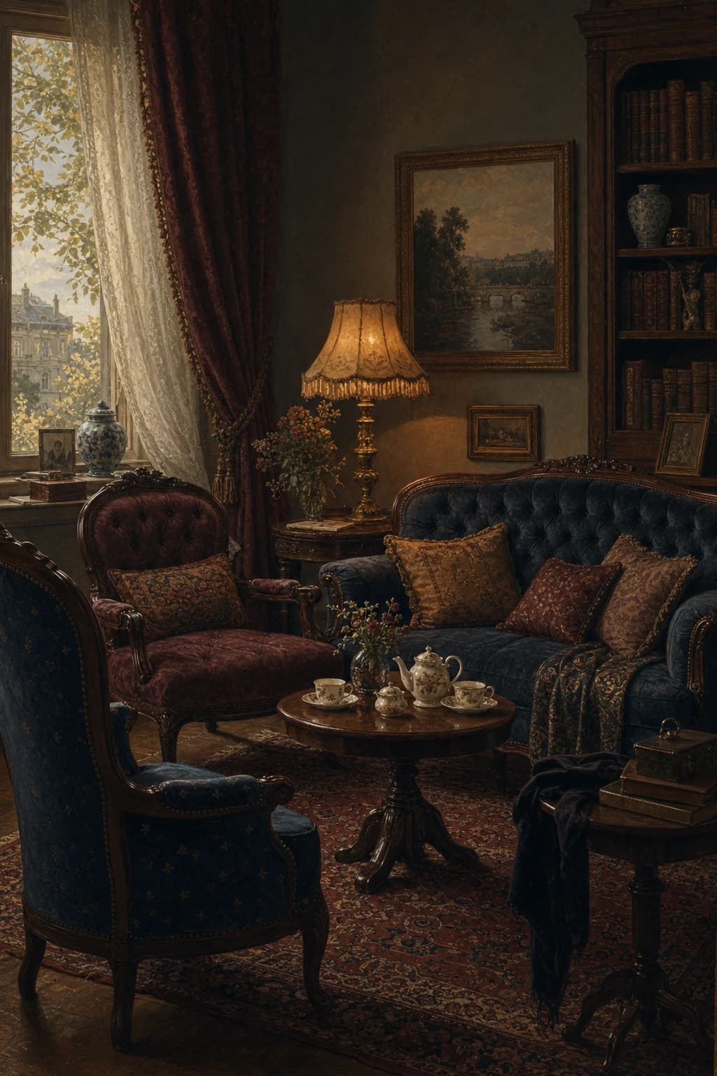 Kipperkarten-Karte 21 · Wohnzimmer