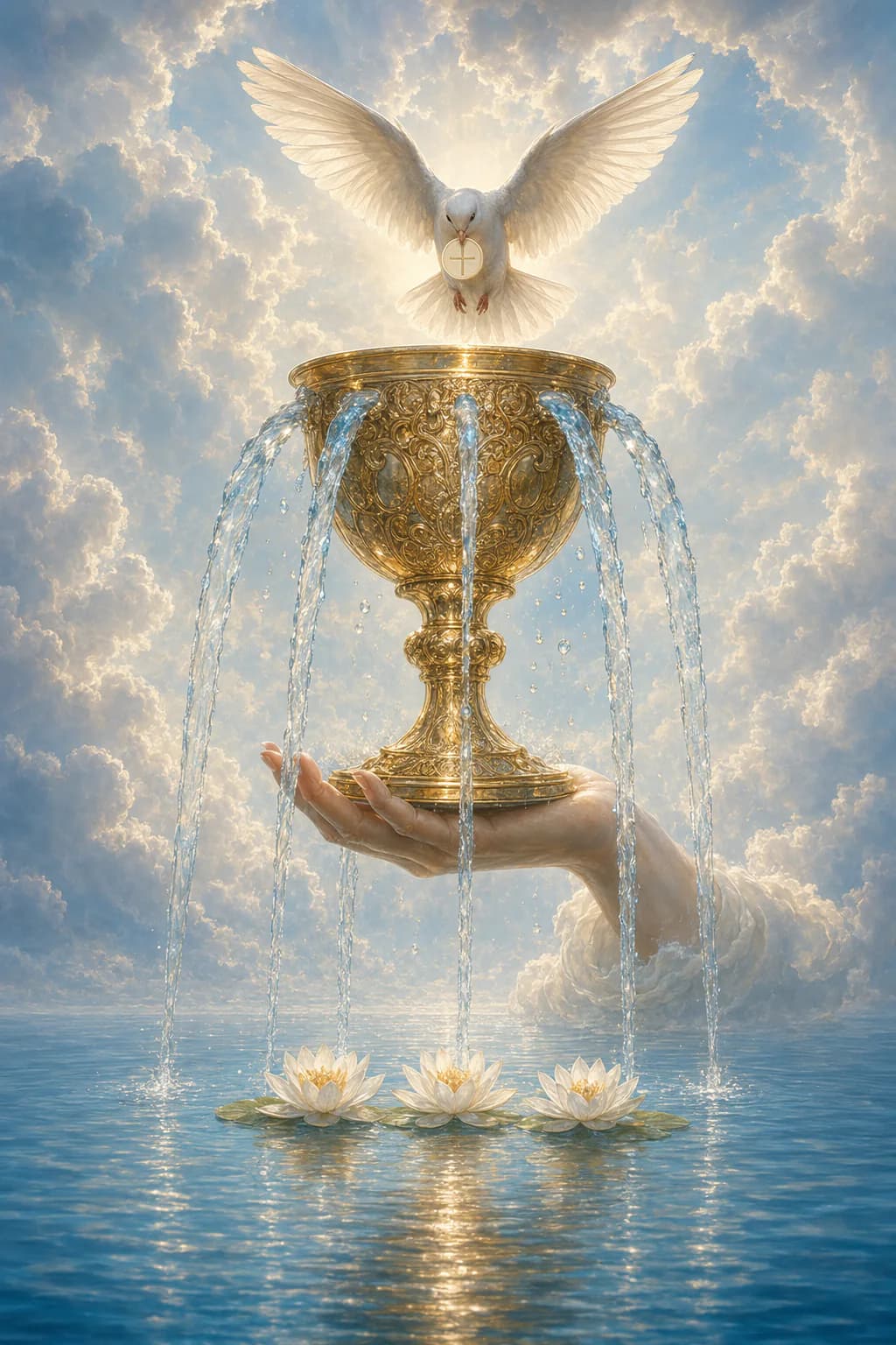 Tarotkarte Ass der Kelche