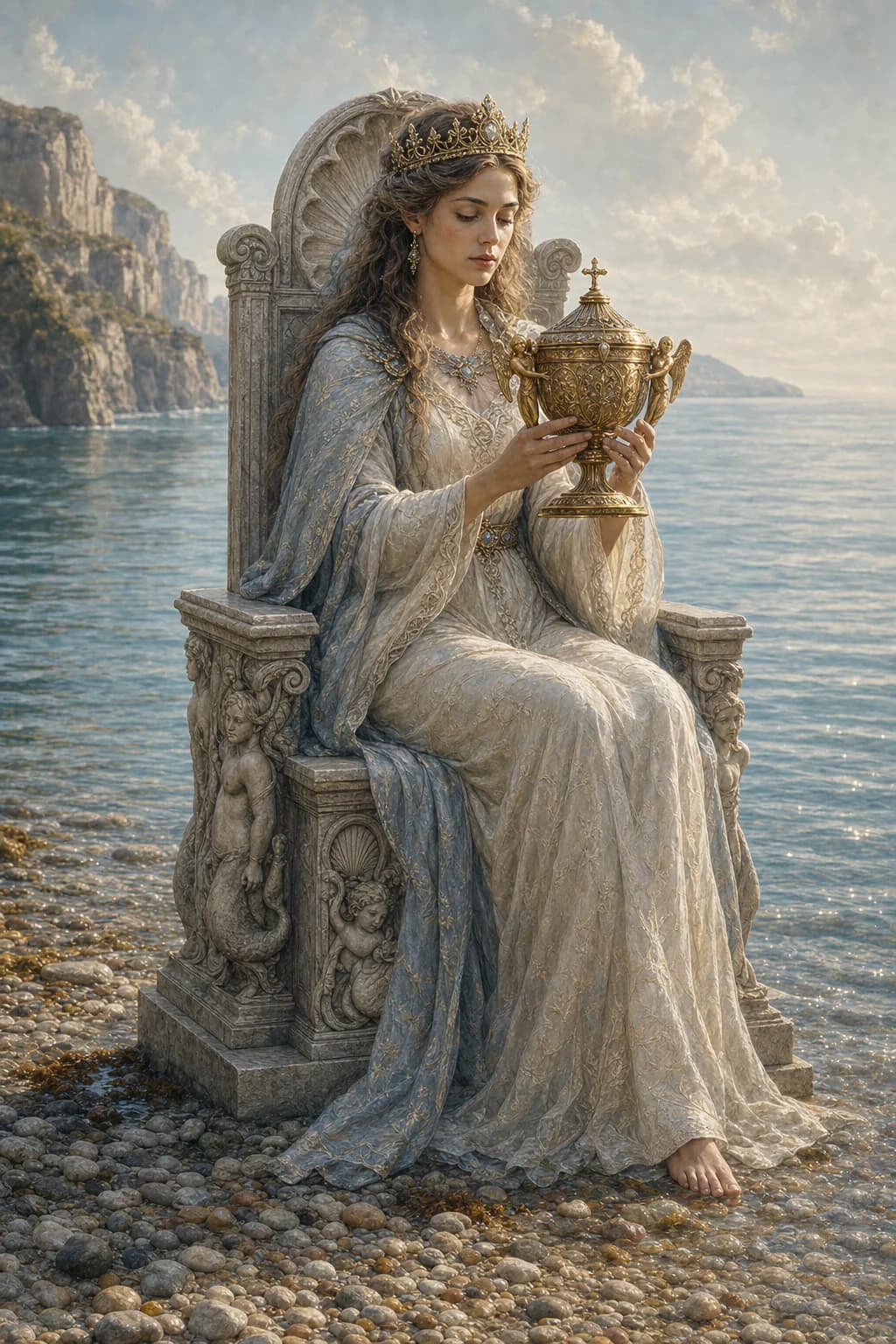 Tarotkarte Königin der Kelche