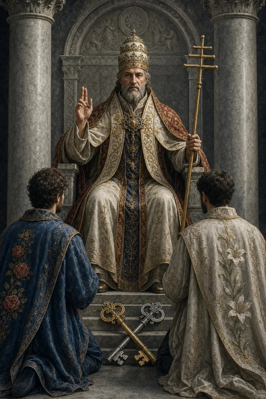Tarotkarte V · Der Hierophant