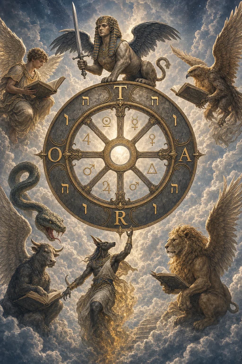 Tarotkarte X · Das Rad des Schicksals