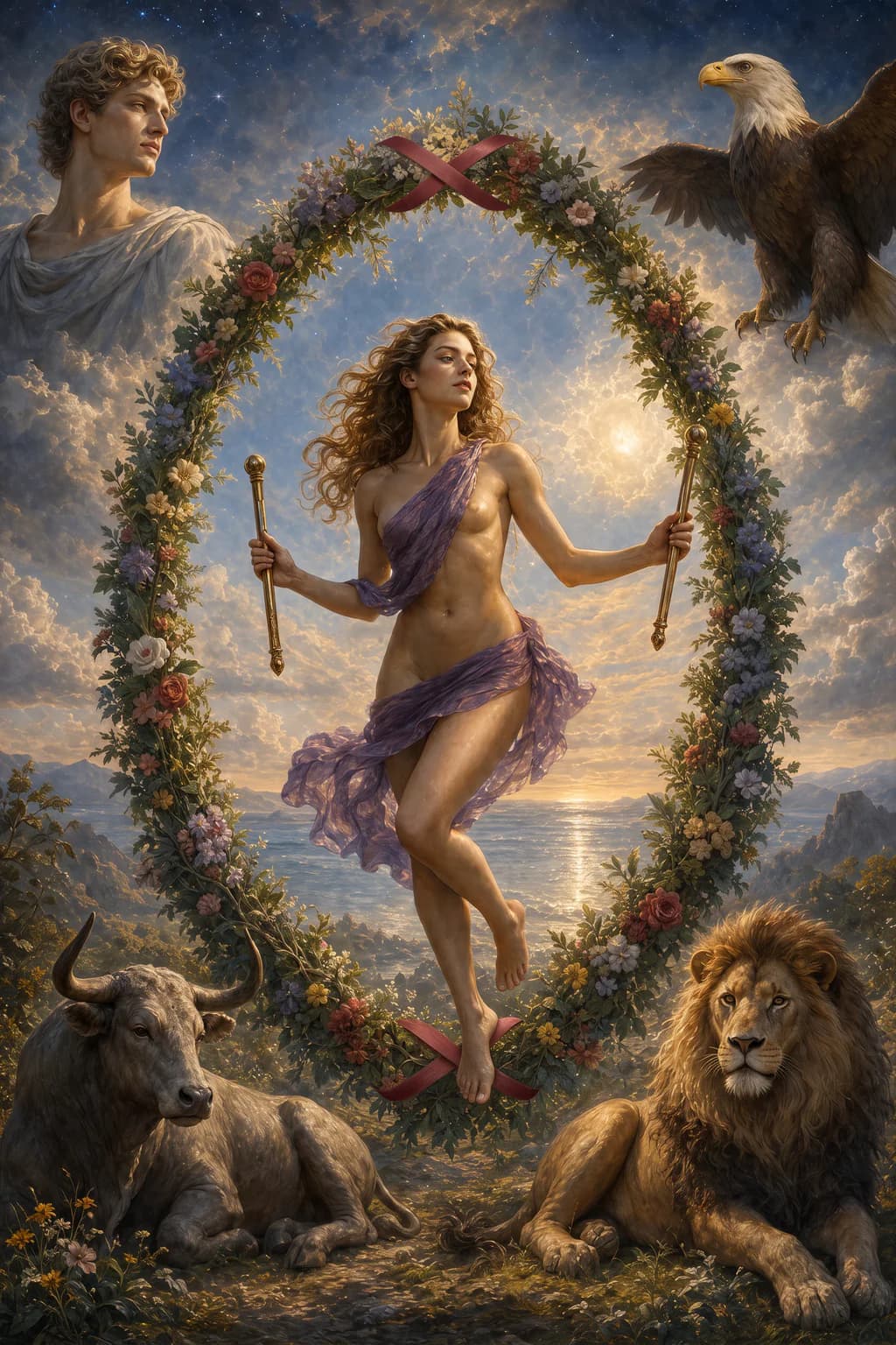 Tarotkarte XXI · Die Welt
